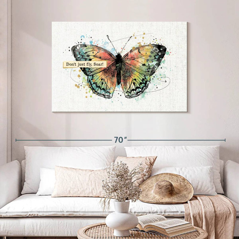 Thoughtful Butterflies I, 30" H x 45" W