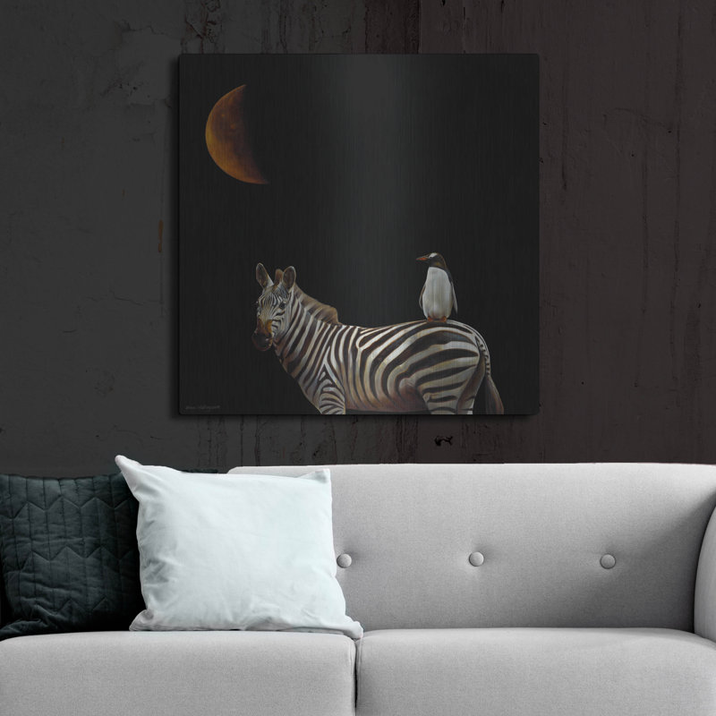 "Pilgrimage" par Karen Hollingsworth sur métal, H 36 po x l 36 po