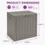 Boîte de rangement en résine pour rangement extérieur l 22 po x P 17 po-131658052-131658054