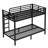 Sturdy Metal Bunk Bed for Adults & Teens, Noise-Free, Space-Saving, No Box Spring Needed, Black-1707893337