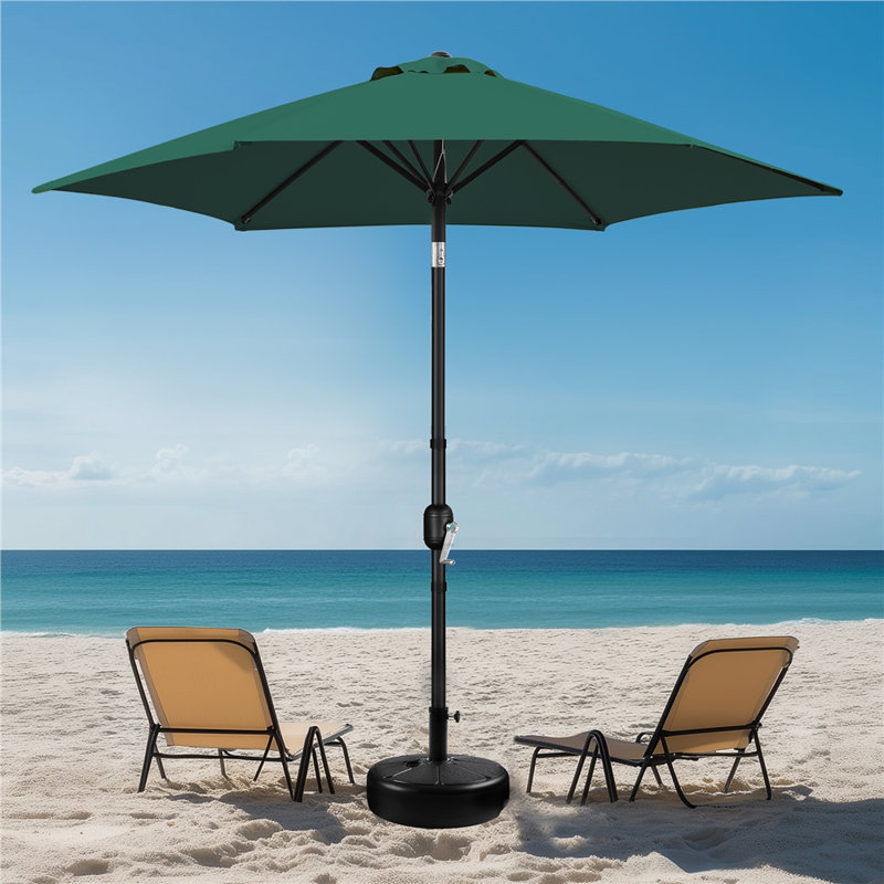 Charlean 269cm Tilt Parasol, Dark Green