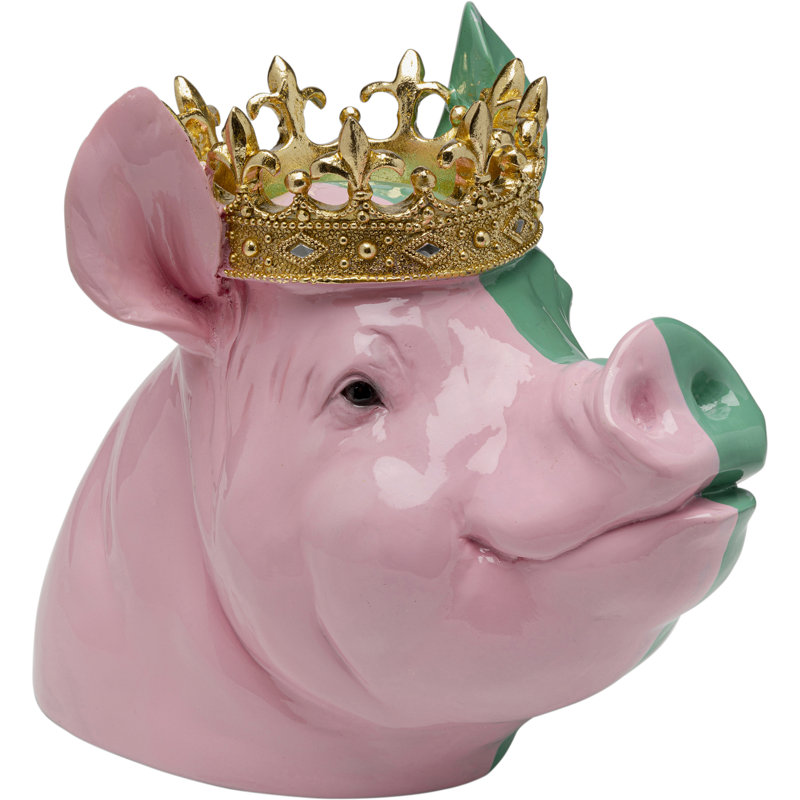 Decorative Crowned Pig figurine