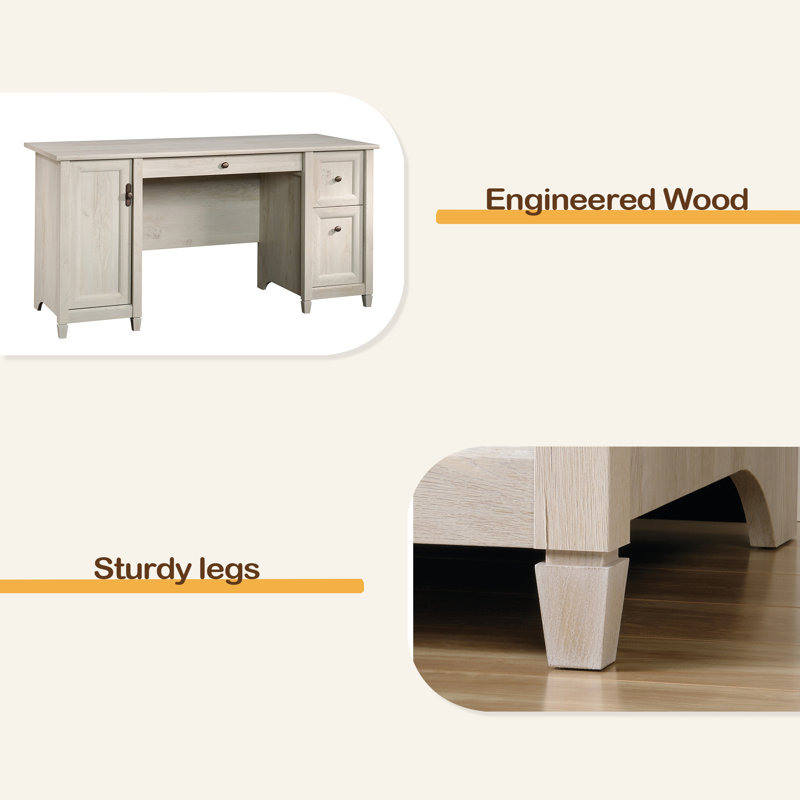 Computer Desk With Slide-Out Keyboard Tray