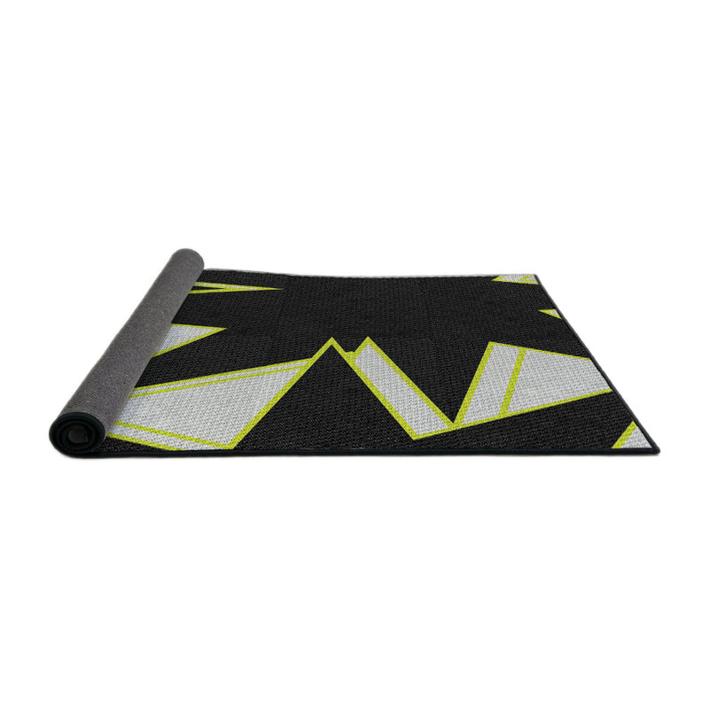 Noir Tapis décoratif, Rond 8 pi