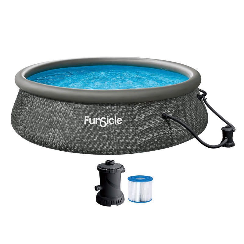 Piscine hors-sol Funsicle QuickSet, L 144 po x l 144 po x H 36 po, SkimmerPlus Pump