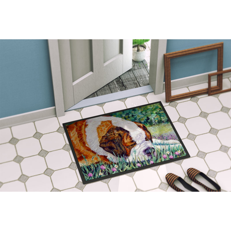 Paillasson d’extérieur naptime Saint Bernard westcreek, 2 pi x 3 pi
