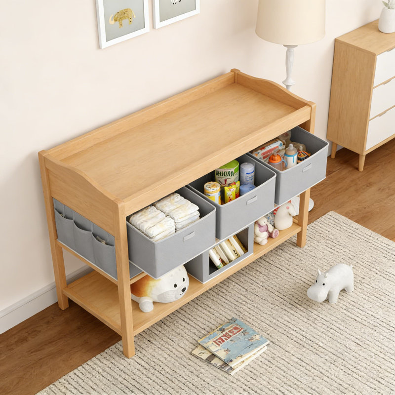 Fabric Storage Bins With Lids And Clear Front Window - Stackable Organizer Cubes For Closet, Shelves, And Home Organization