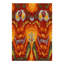 Indian Hand Woven Wool Ikat Area Rug