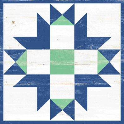" Blue And Green Barn Quilt "