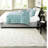 Contemporary Aqua Silver Bedding Set, Polyester Hypoallergenic Comfort