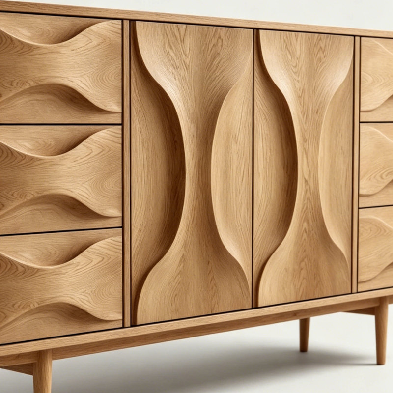 Buffet haut de gamme en bois massif