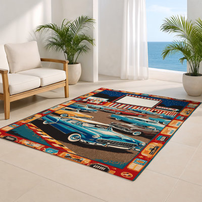 Tapis intérieur et extérieur brun Transport