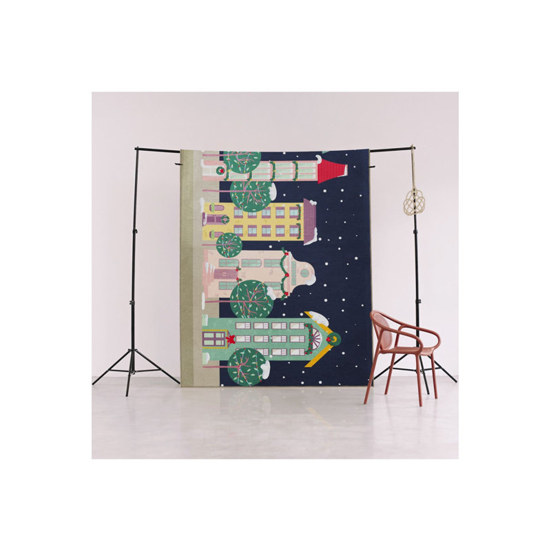 Tapis multicolore multicolore de Noël, Tapis de couloir 3 pi 3 po x 9 pi 10 po