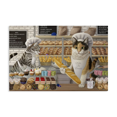  Art mural sur toile Meow Bakery
