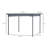 11.5' X 11.5' Retractable Pergola Canopy, Outdoor UV Protection & Sun Shade, Steel Frame For Garden, Grill, Patio, Backyard