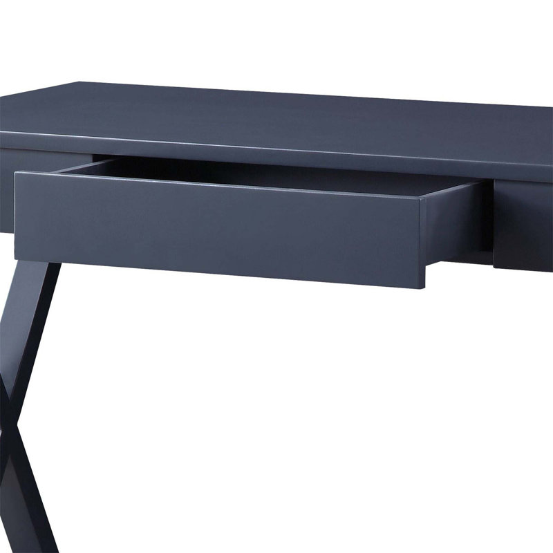 Stylish 1-Drawer Console Table With X-Shape Base, Durable English Dovetail Construction, And Ample Storage For Modern Interiors.
