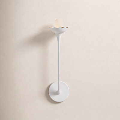 Single Light Floral Wallchiere
