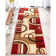 Tamia Power Loom Red/Brown/Ivory Modern Geometric Rug