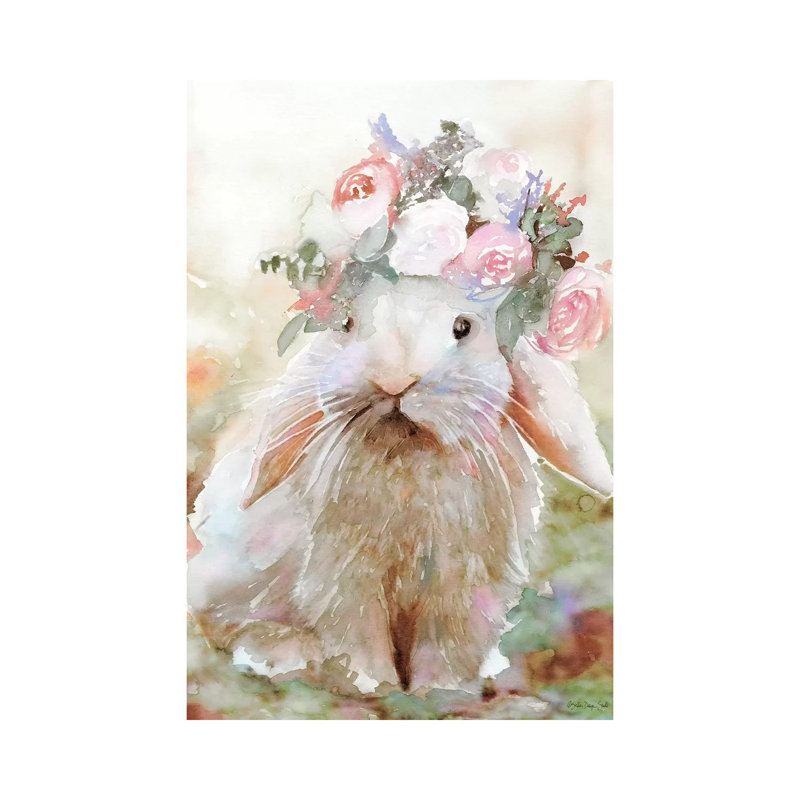 Bunny Sophia - Wrapped Canvas Painting, 152.5 cm H x 101.5 cm W