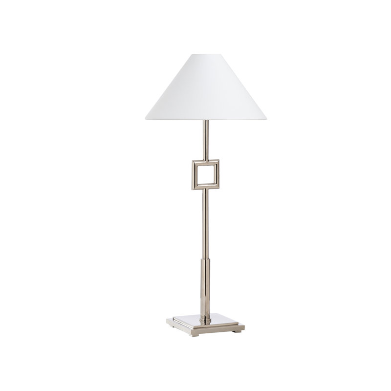Lampe de table Overhill - nickel poli, Nickel poli