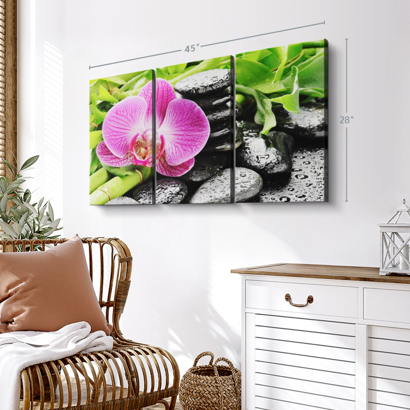 «Zen Stones For Spa» sur toile, H 45 po x l 28 po