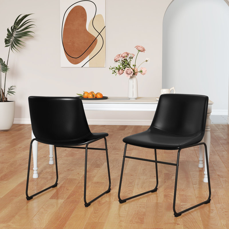 Tabouret rembourré H 18,3 po Behan, Noir