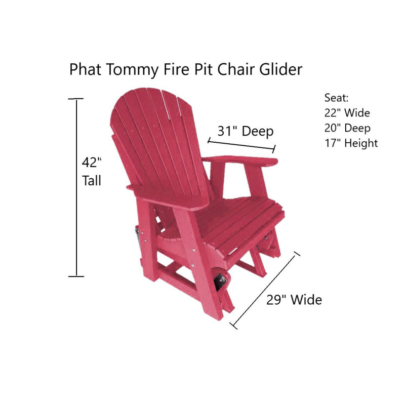 Phat Tommy Ultimate  Campfire Glider Chair, Pink