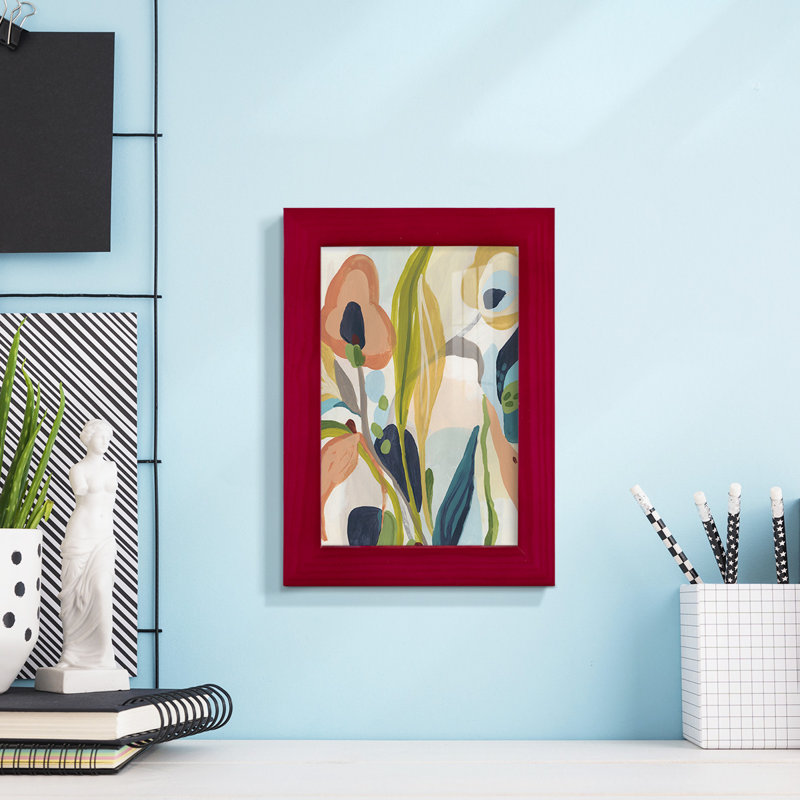 Jungle Jewels II, reproduction encadrée, Rouge, H 6 po x l 4 po x P 1 po