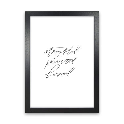 Struggled Persisted Learned by Planeta444 - Print