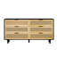 Commode 6 tiroirs, commode double, armoire de rangement à 6 tiroirs, buffet, console-1167452194