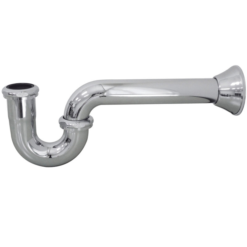 Polished Chrome 1-1/2 Inch Decorative P-Trap
