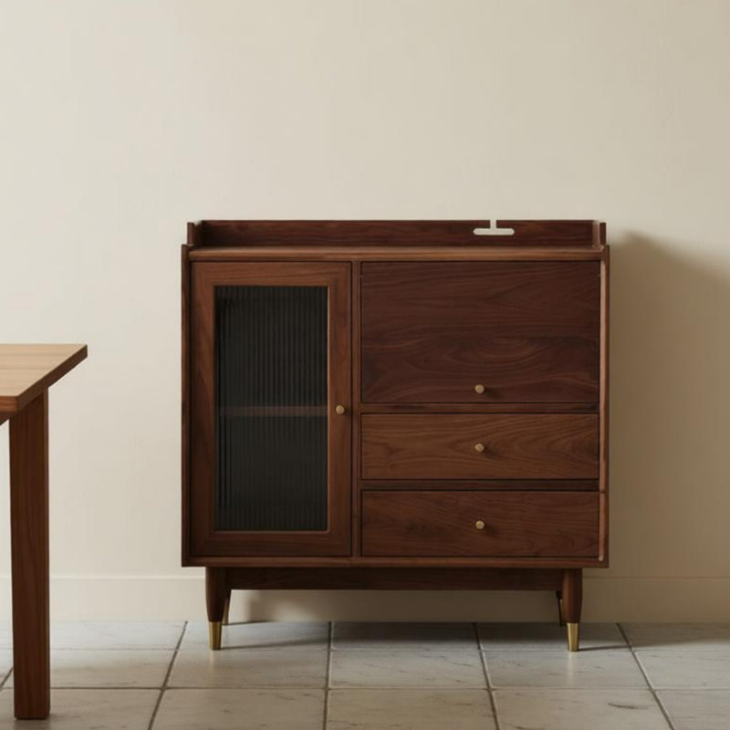 Simple Nordic Style Sideboard, 35.43" H x 31.5" W x 15.75" D