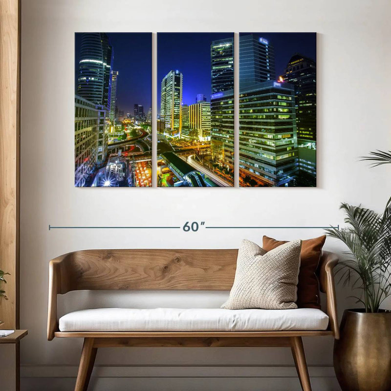 Sireci Bustling Bangkok, 32" H x 50" W