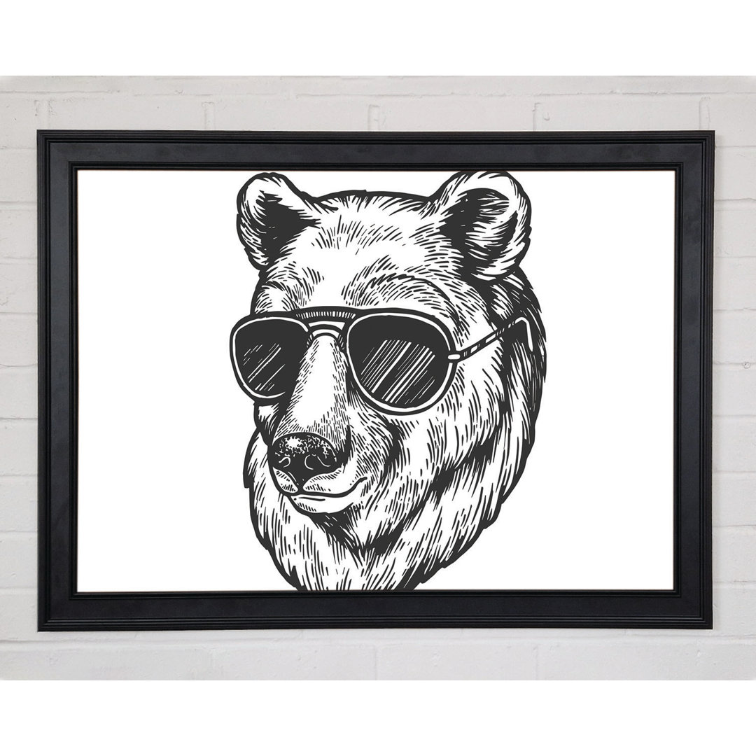 Leinwandbild Bear Sunglasses Chill