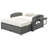 Wicker Rattan Double Chaise Lounge, 2-Person Reclining Daybed With Adjustable Back And Cushions, Free Furniture Protection Cover-1545410738