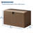Outdoor Resin Deck Box 130 Gallon, Waterproof Storage Container with Lockable Lid and UV Protection for Patio Backyard Garden Poolside-126434315