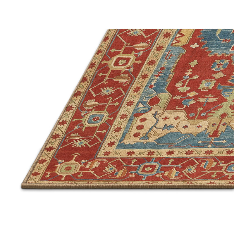 Tapis rouge à motif sud-ouest, Rectangle 8 pi x 10 pi