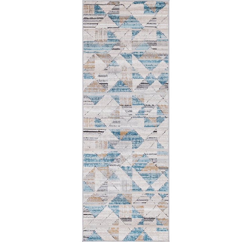 Geometric Indoor Rug, Runner 2'2" x 6'1"