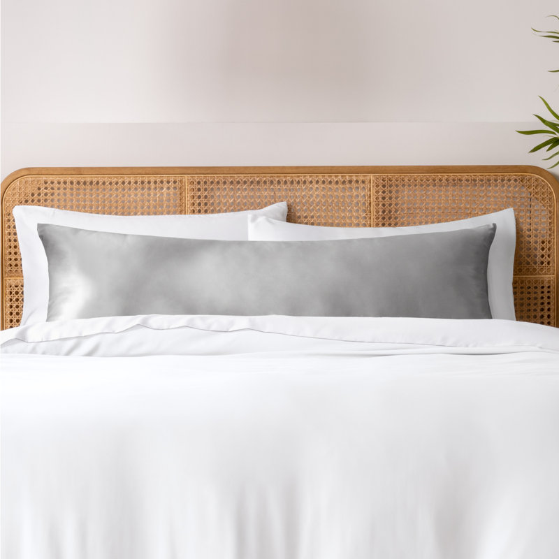 Rayon from Bamboo Body Pillowcase, Light Gray