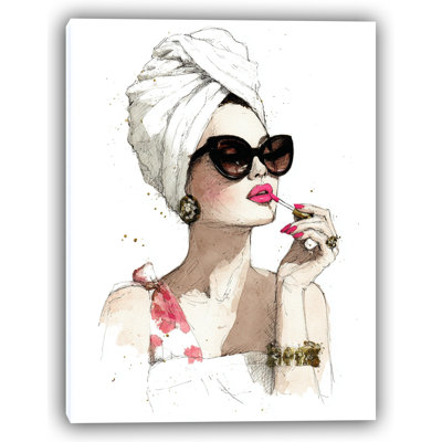 «Chic Glamour in Pink» par GT Studio - Art mural sur toile tendue