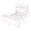 Grand lit tapissier en bois Demicah-90047063-90047066