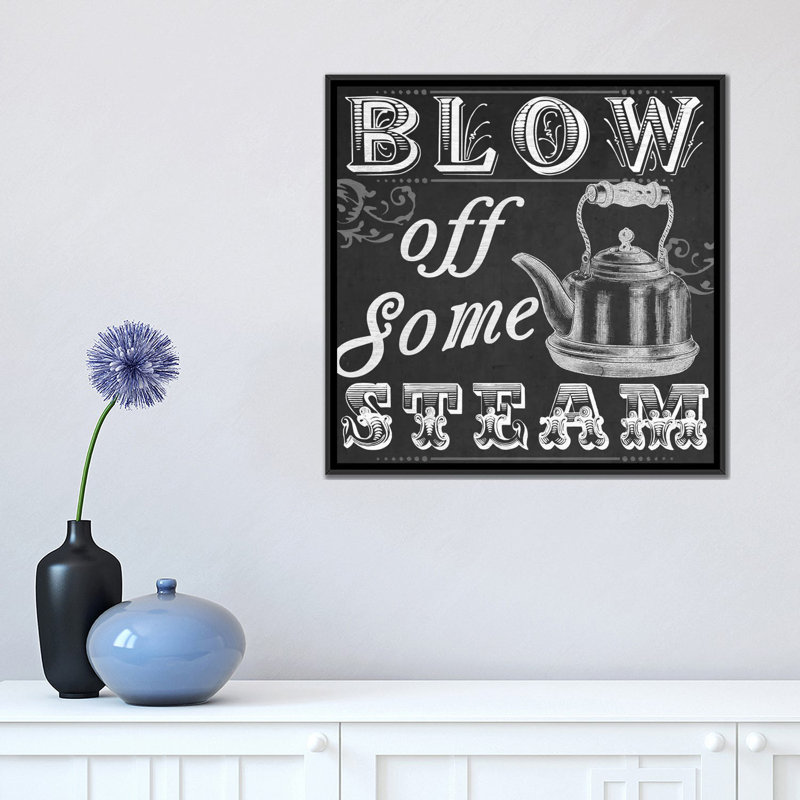«Kitchen Sass I», affiche vintage sur toile, H 18 po x l 18 po x P 1,5 po, Toile encadrée noire, Pas de tapis