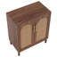 Buffet 59 "en bois brun foncé (ensemble de 2)