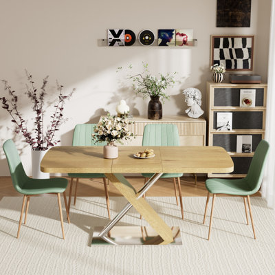 47.24-63in Extendable Dining Table set