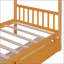 Lit simple en bois avec tiroirs