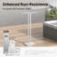 Porte-serviettes de salle de bain autoportant KES H 37 po de hauteur égale avec base en marbre pour grande serviette de bain KES, finition polie-93425367