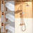 3-Function 10-Inch Rain Shower System With Handheld And Bathtub Waterfall Spout-119456129
