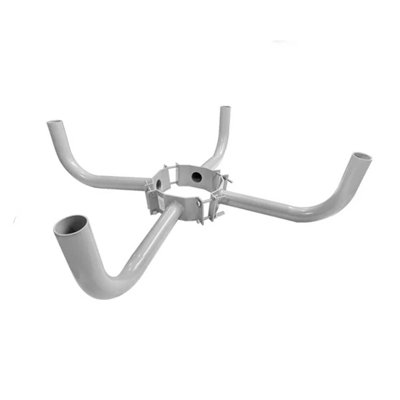 4 Fixture Wood Pole Bullhorn Mount For 10-13 Inch Wooden Poles,Wrap Around Brakcet