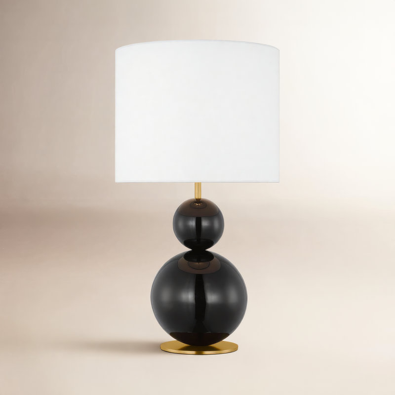 Suki Table Lamp, Gloss Black