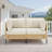 Modular Outdoor Sectional Sofa, PE Rattan Patio Conversation Set, All Weather Wicker Patio Furniture With Cushions